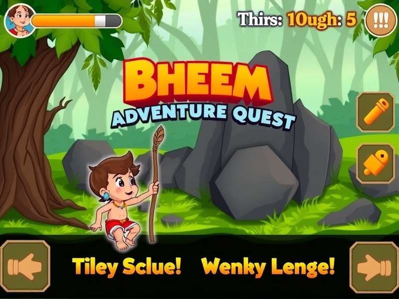 Bheem Jungle Adventure Quest Game Screenshot